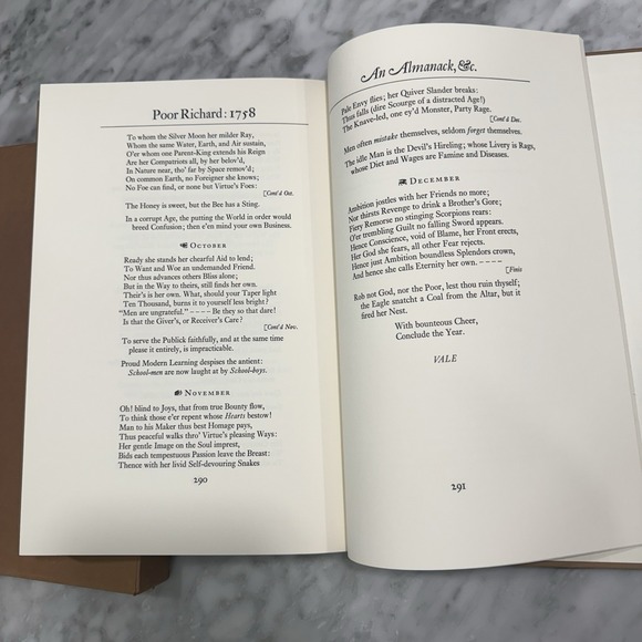 Poor Richards Almanac Ben Franklin 1964 The Heritage Press w/ Sandglass Slipcase - Picture 10 of 13